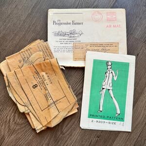 RARE Vintage 50s Mail Order 9203 Sewing Pattern Sm Girl Scouts Pantsuit COMPLETE